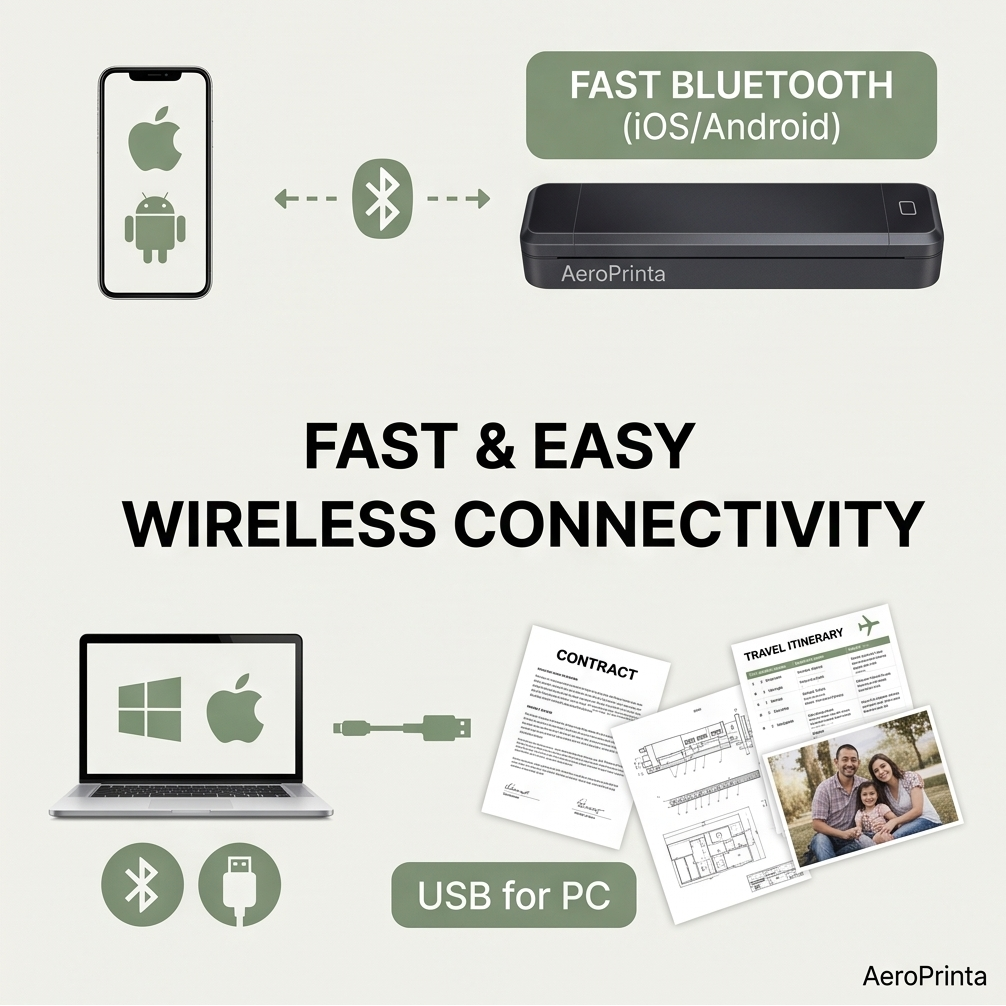NomadPrint™ - Wireless Inkless A4 Printer
