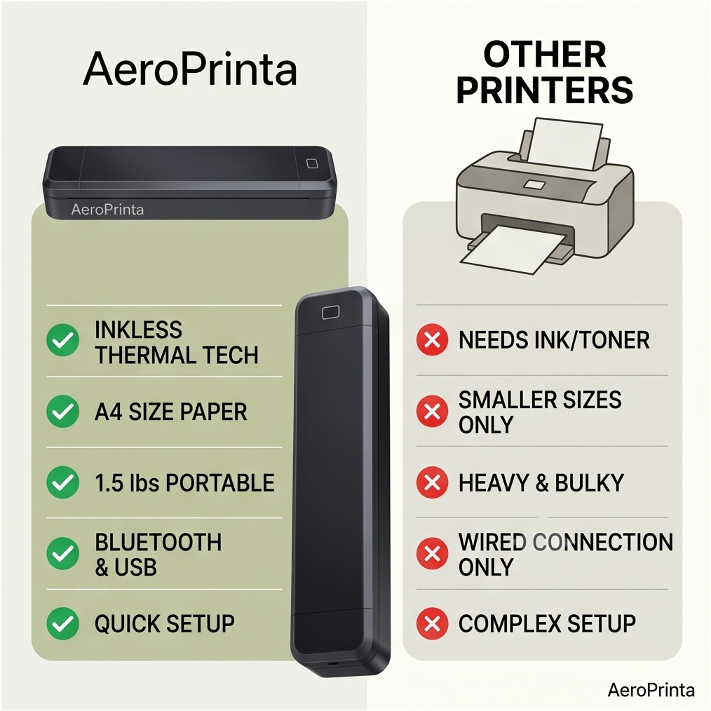 NomadPrint™ - Wireless Inkless A4 Printer